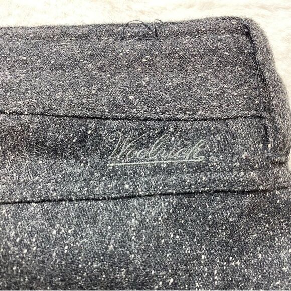 Woolrich Wool Blend Tweed Woodlyn A-Line Skirt Color Onyx Size 12 - Picture 10 of 13